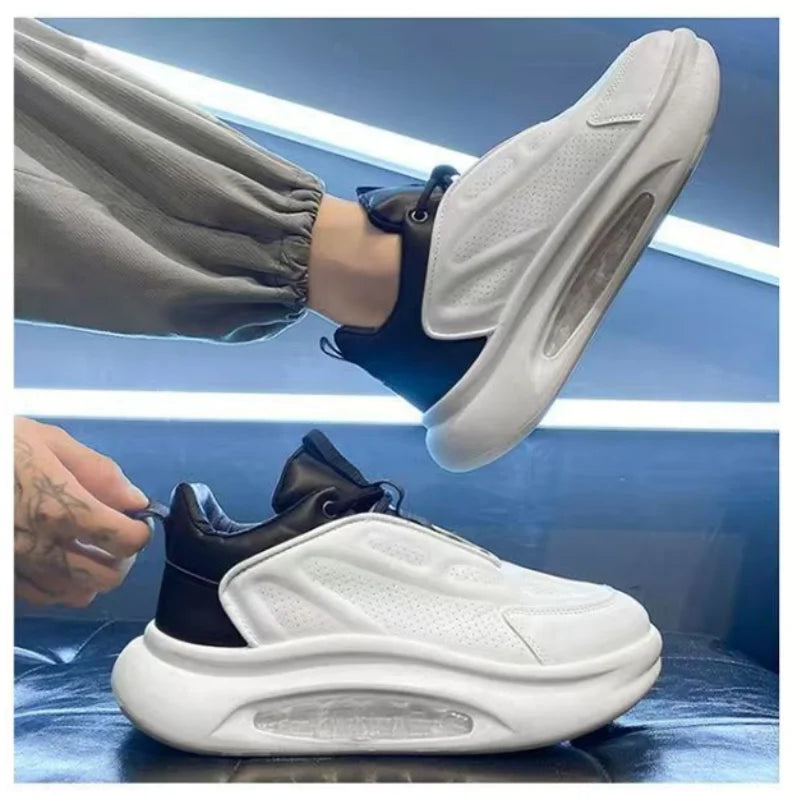 Men's Breathable Height Increasing Casual Shoes With Air Cushion