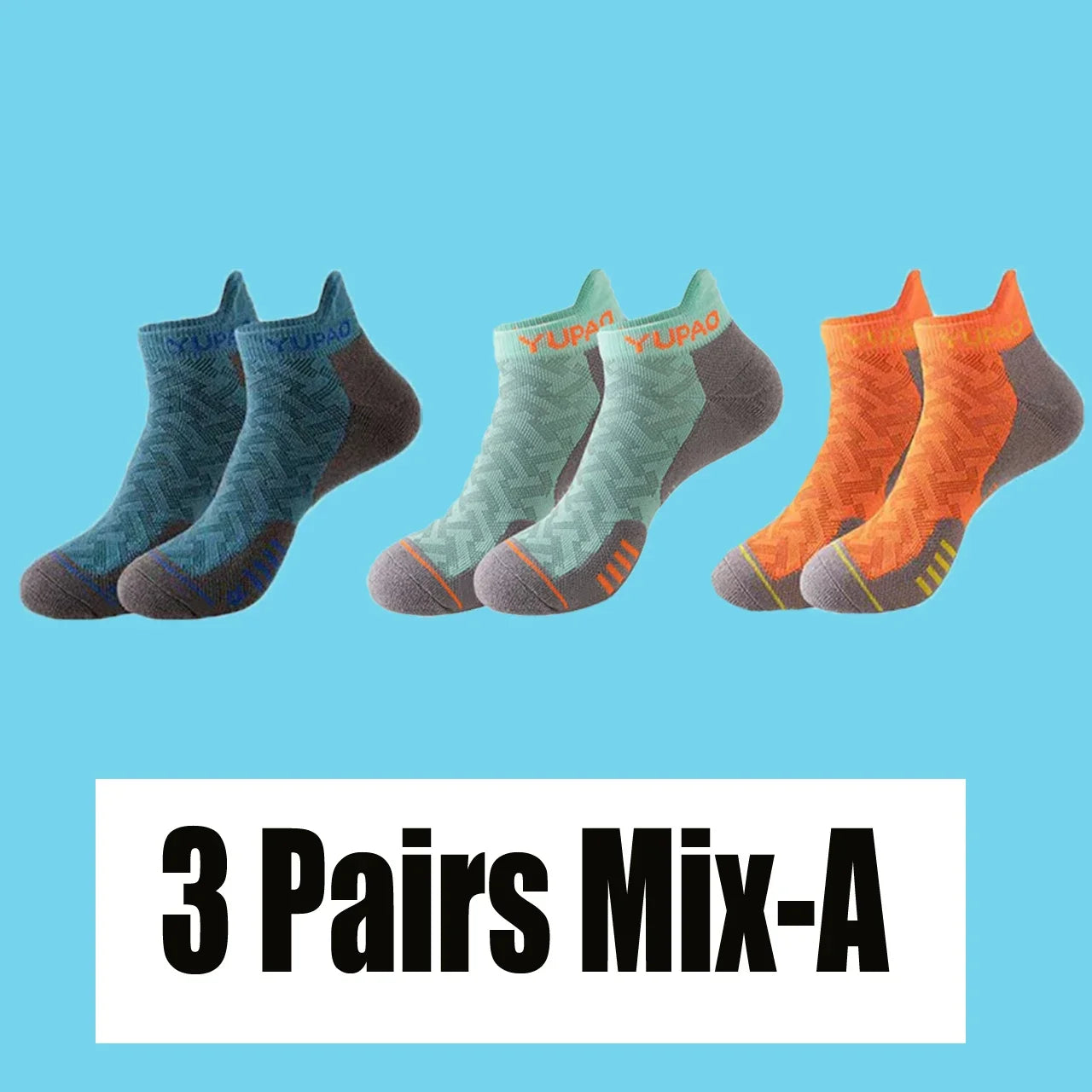 Men's Quick Dry Ankle Socks 2/3/5 Pairs For Running