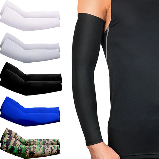 Unisex Cooling UV Arm Sleeves For Sports Running Fishing
