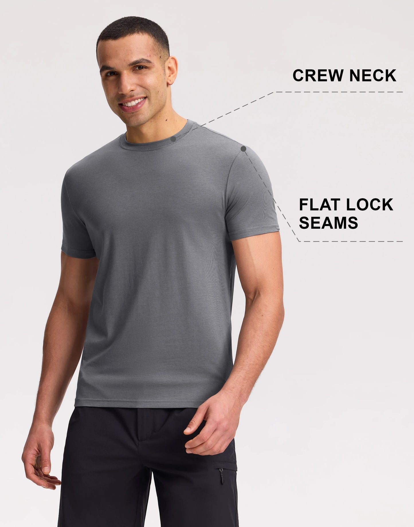 Pioneer Camp Men's Bamboo Viscose Tee Shirt Crew Neck