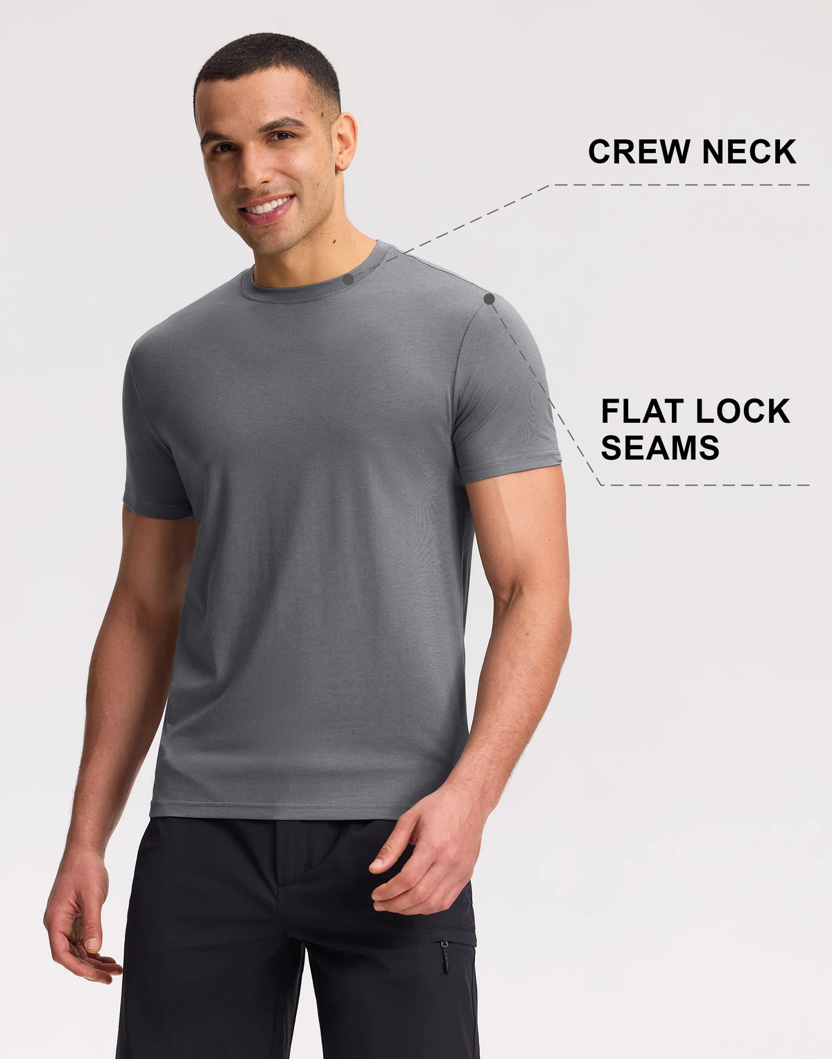 Pioneer Camp Mens Ultra Soft Bamboo Viscose Crew Neck Tee