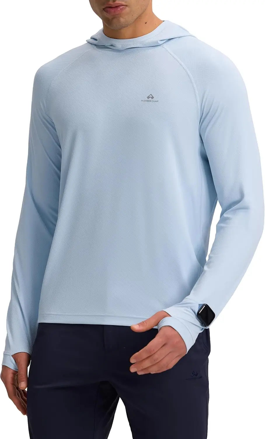 Pioneer Camp Men Upf Fifty Sun Hoodie Quick Dry Sportswear