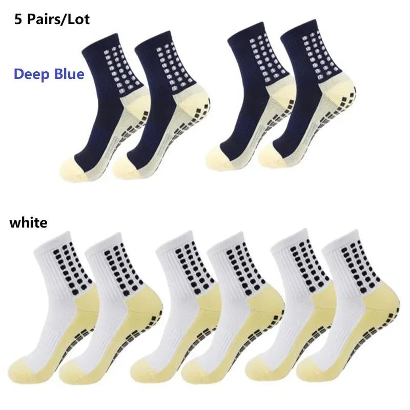 GIOIO Men Football Socks Non Slip Silicone Dots Mid Calf