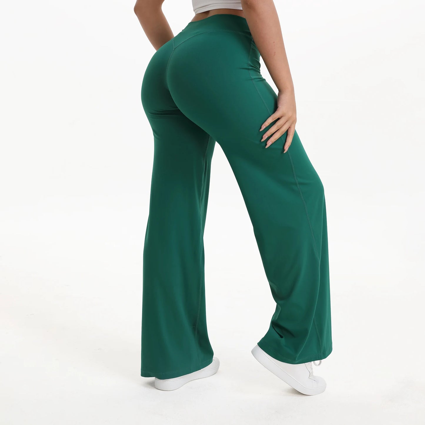 NCLAGEN SoftMotion Yoga Pants Women Mid-Waist Gym Leggings