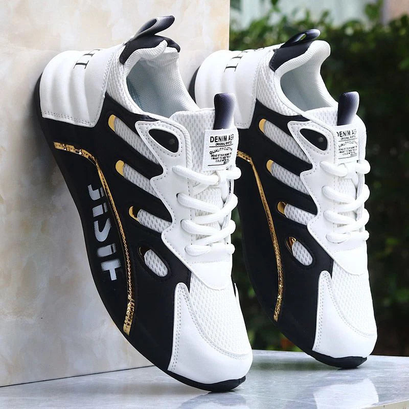 Mens Outdoor Running Sneakers With Thick Soles For Daily Wear