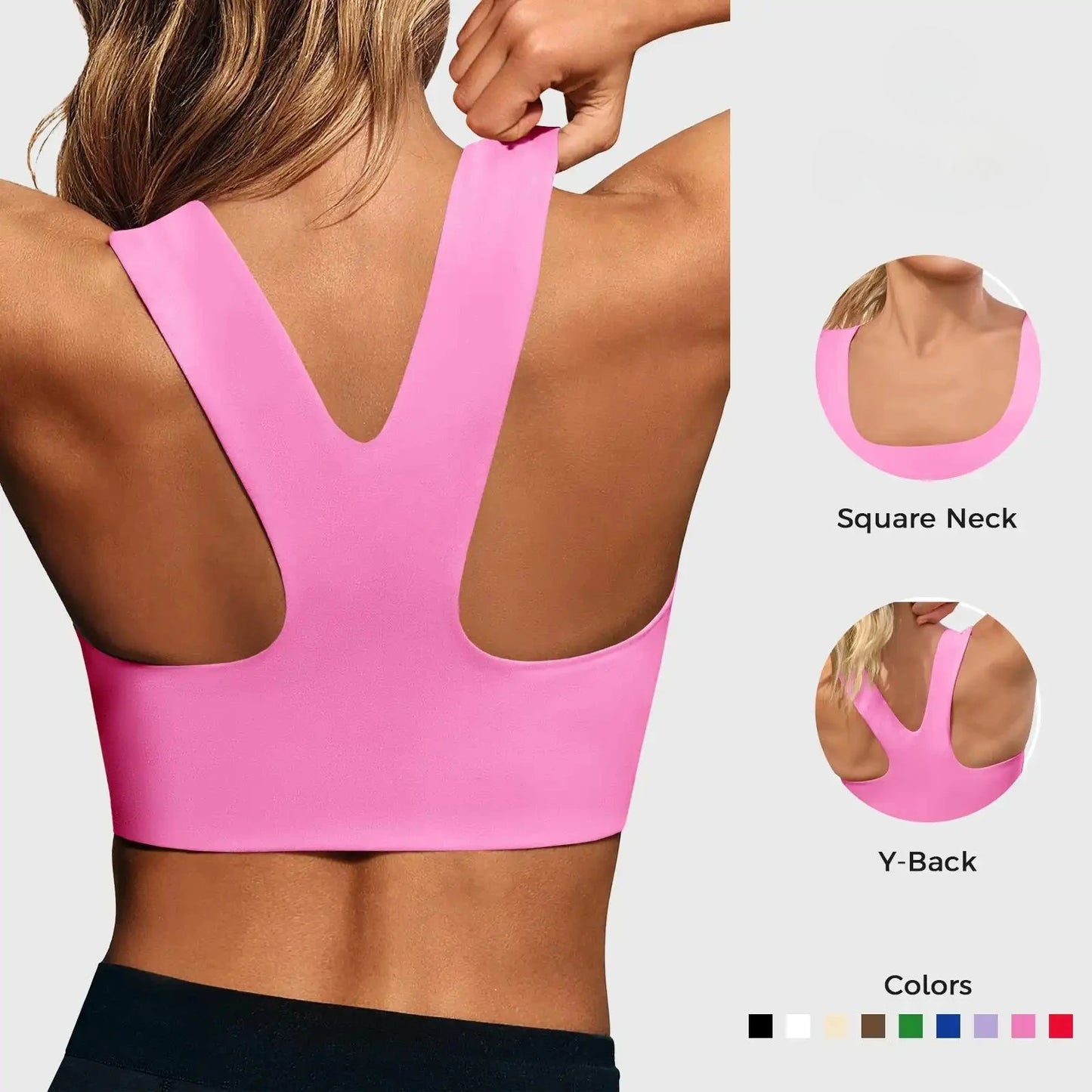 Women Seamless Sports Bra Padded Longline Yoga Crop Top