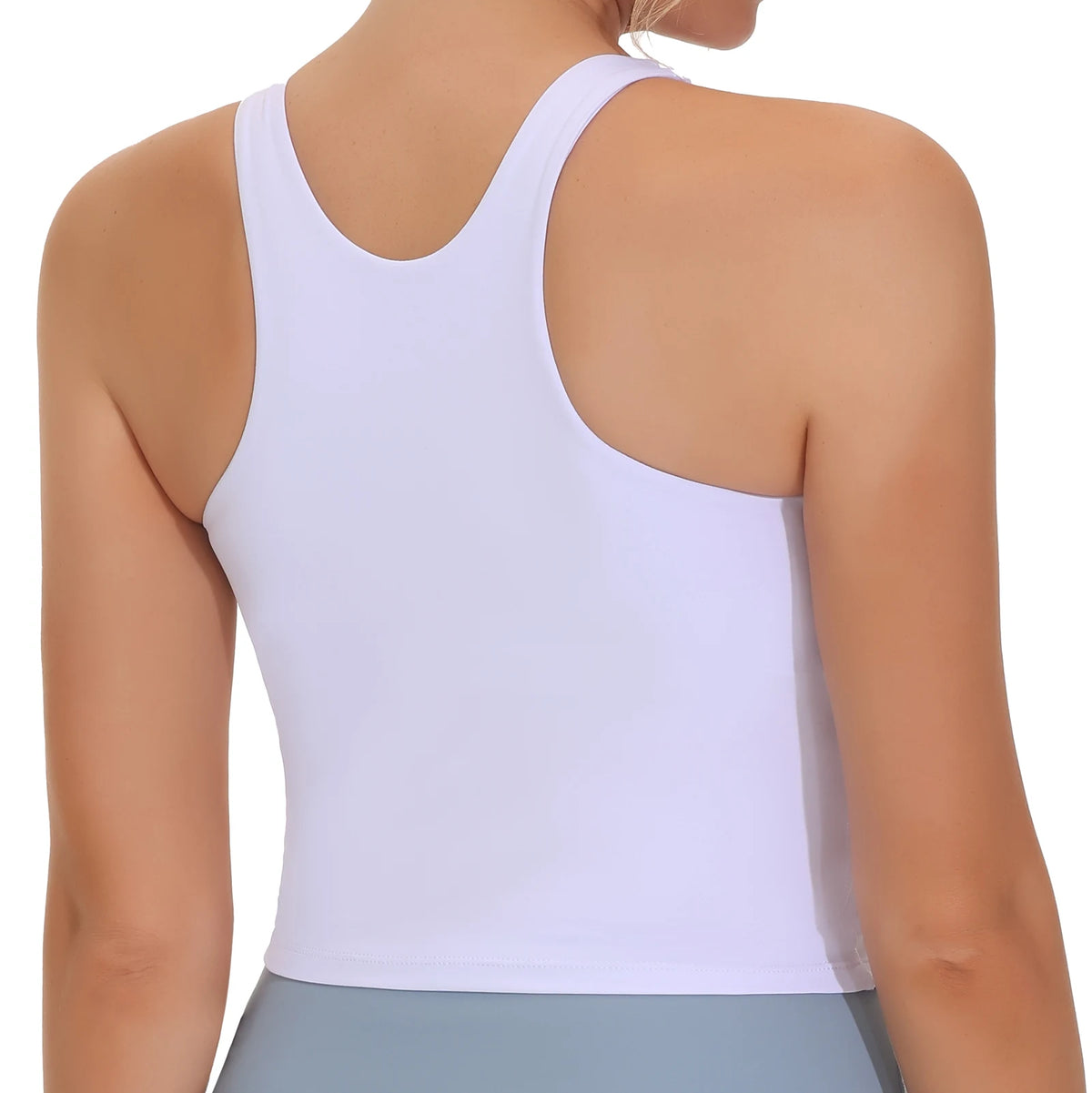 The Gym People Women Racerback Longline Padded Sports Bra