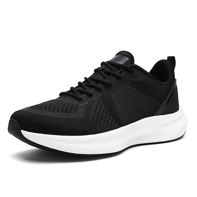 Mens Sports Shoes Outdoor Mesh Casual Breathable Anti Slip Road Running Shoes Shock-absorbing Rebound Fitness Shoes for Men