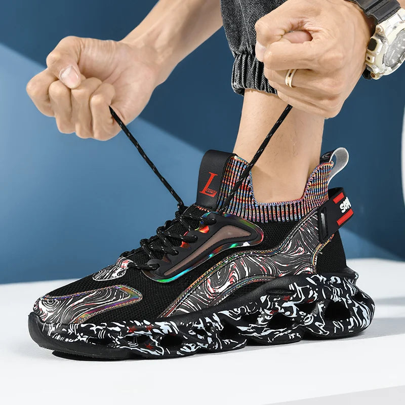 Lexsan Men's Sneakers Breathable Casual Running Shoes
