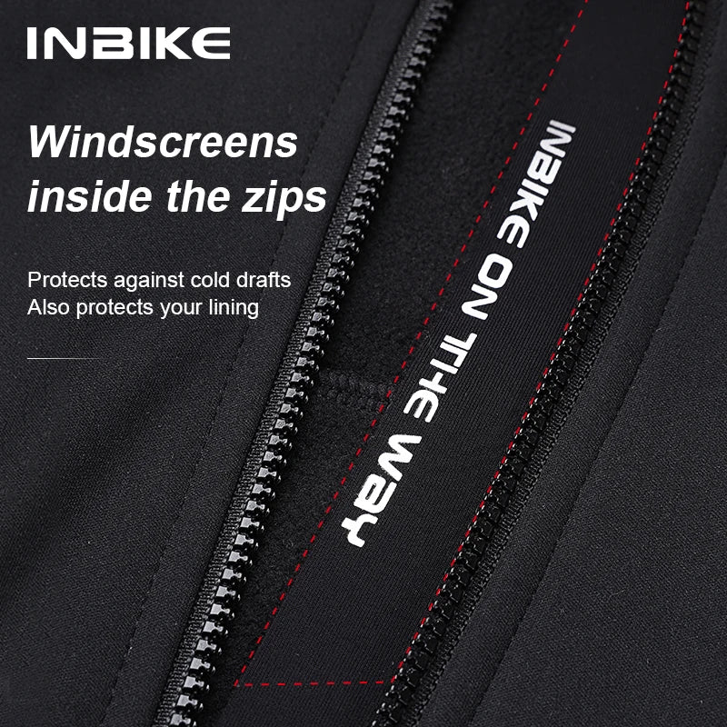 INBIKE Men's Thermal Windproof Cycling Jacket With Breathable Soft Shell