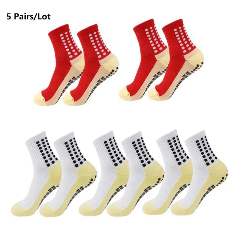 GIOIO Men Football Socks Non Slip Silicone Dots Mid Calf
