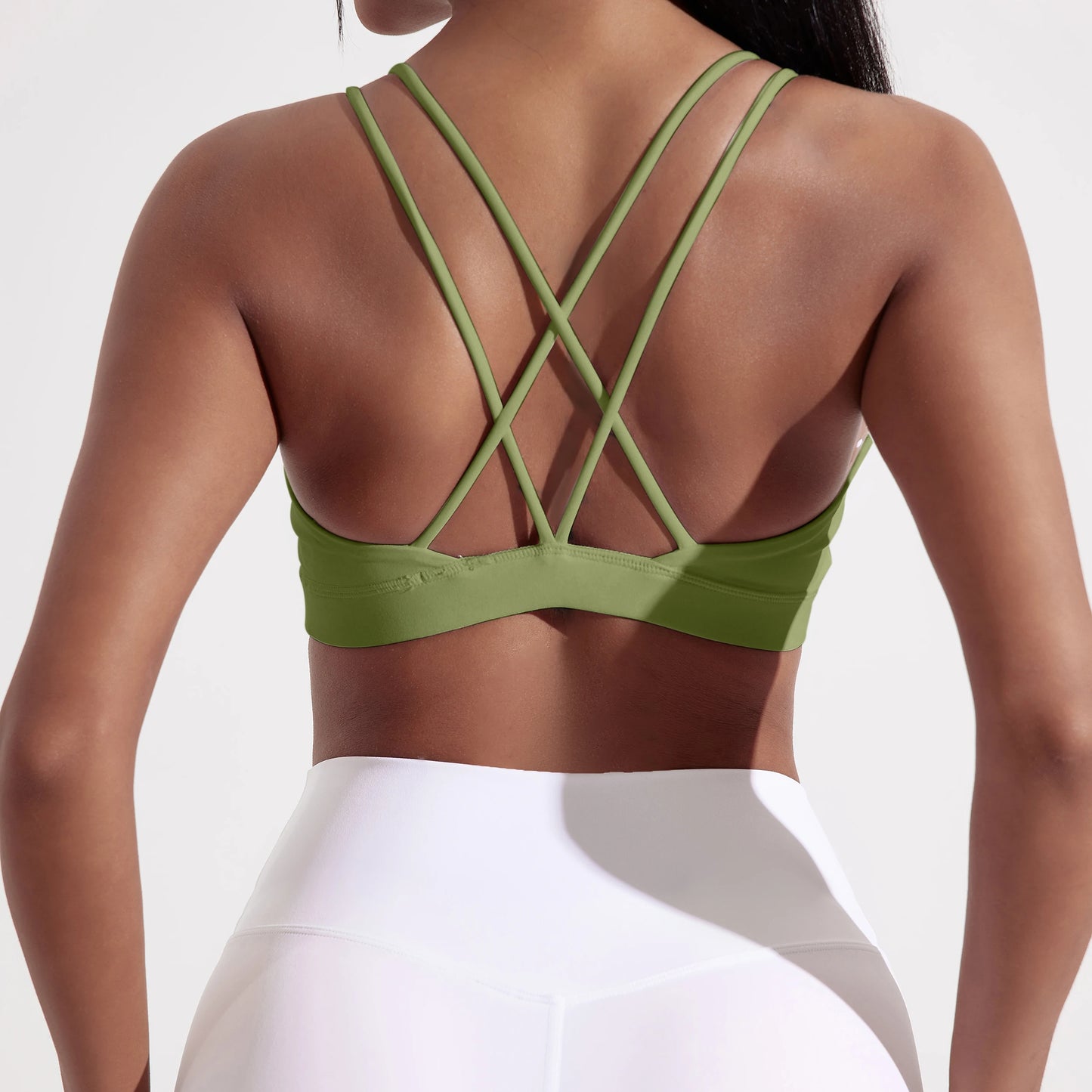 Cross Fitness Bra For Women Nylon Spandex Breathable Support