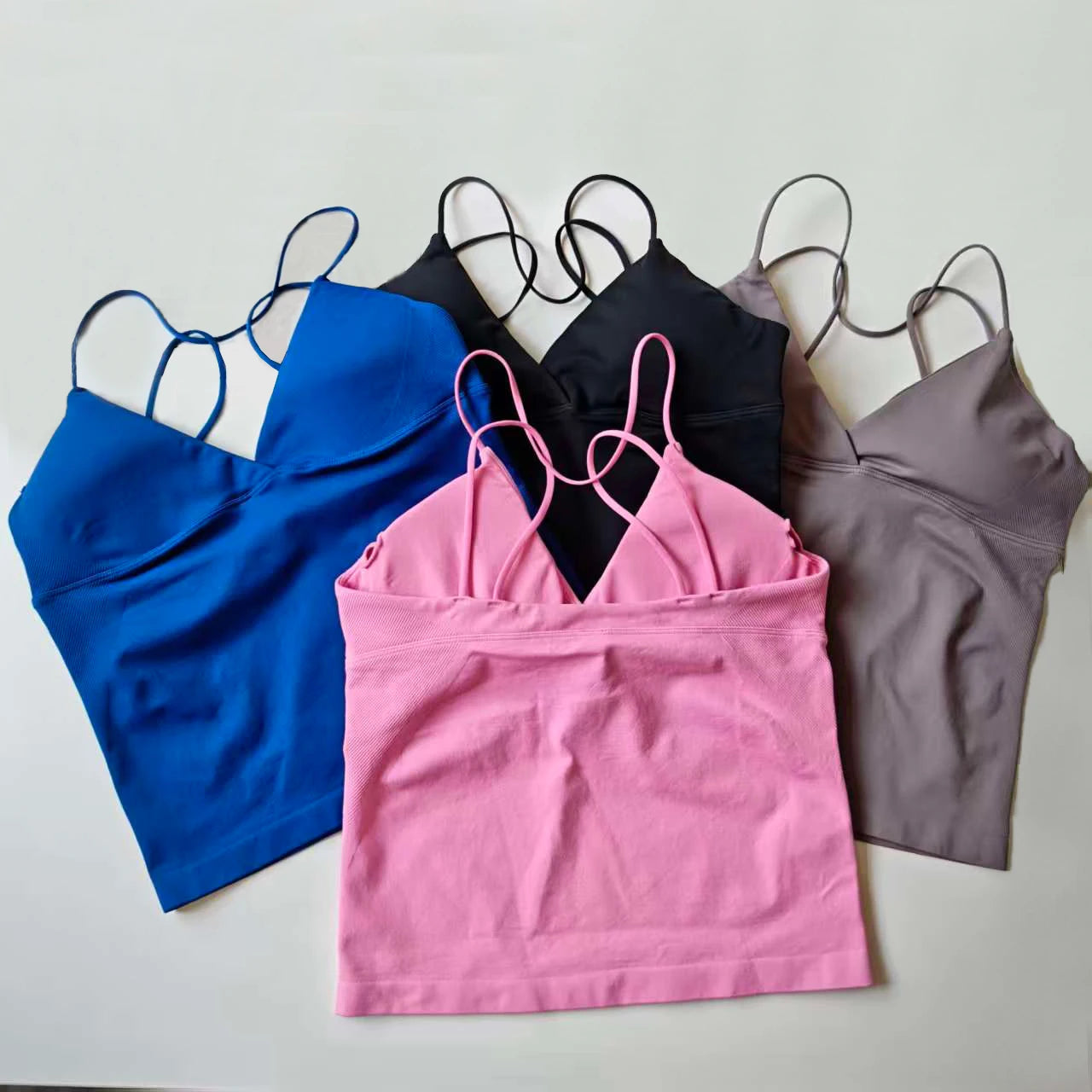 NCLAGEN Vision Twist Front Longline Seamless Yoga Tank Top