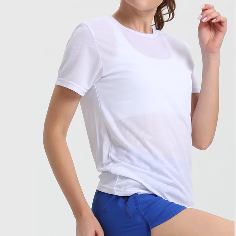 Women's Ultralight Quick-Dry Polyester Sport T-Shirt For Running And Gym