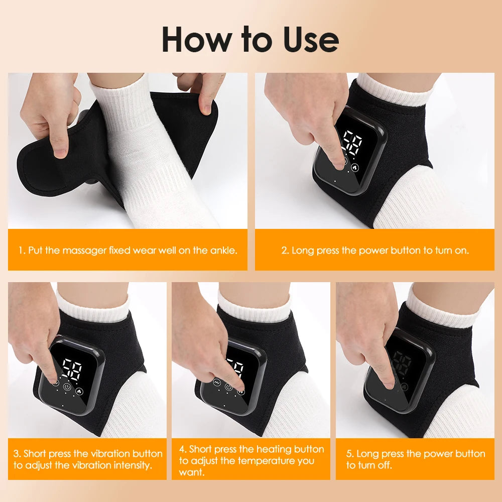 Hailicare Electric Heated Ankle Brace With Three Heat Settings