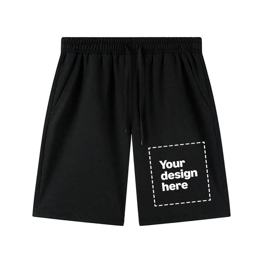 Custom Image Front Print Shorts For Men With Quick Dry