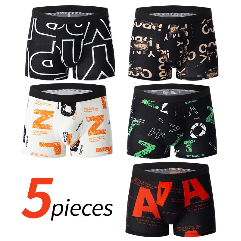 Mens Printed Boxer Shorts Polyester Elastane Comfort Fit