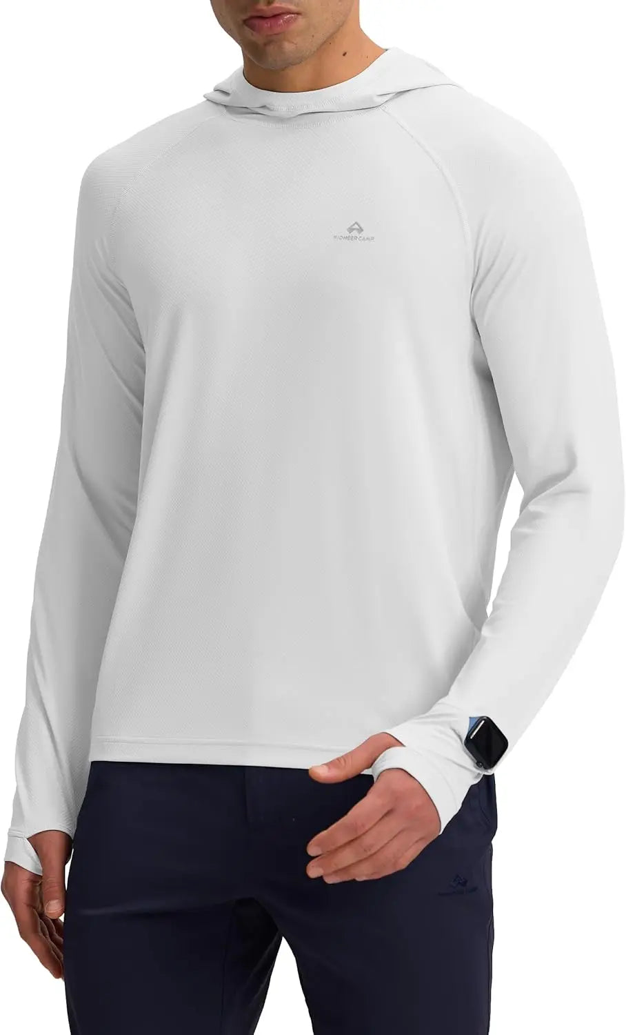 Pioneer Camp Men Upf Fifty Sun Hoodie Quick Dry Sportswear
