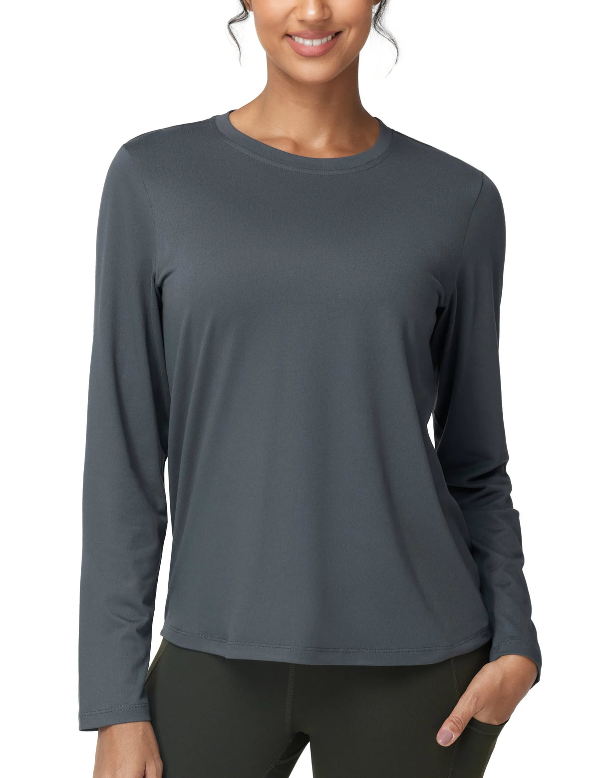 The Gym People Women's Long Sleeve Workout Shirt Sun Protection