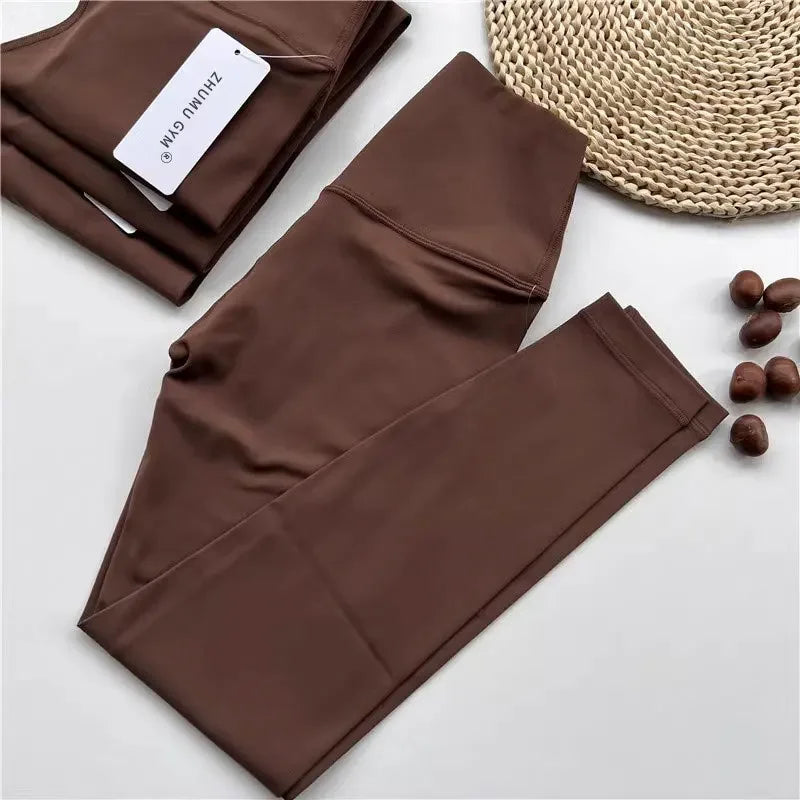 Women's Seamless High Waist Leggings For Yoga And Gym Push Up Quick Dry