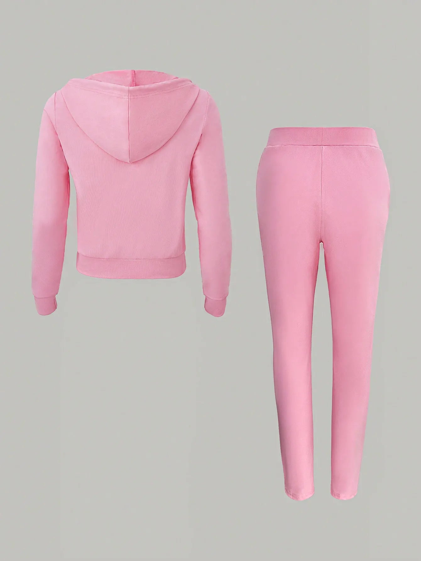 Women's Zipper Sportswear Set Hoodie And Sweatpants With Letter Print