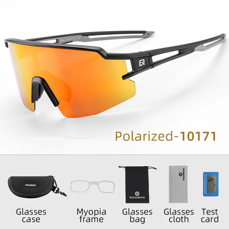 ROCKBROS UV400 Polarized Bike Glasses for Cycling and Fishing