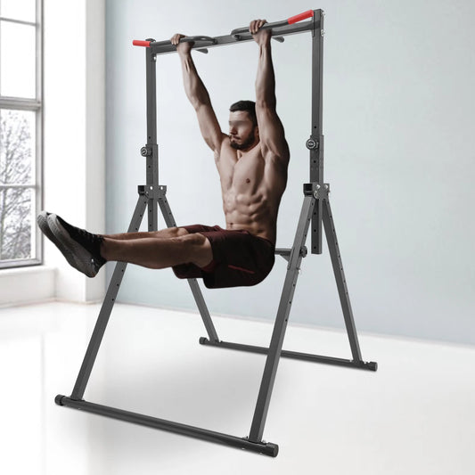 Industrial-Grade Power Tower Pull Up Bar Dip Station Home Gym