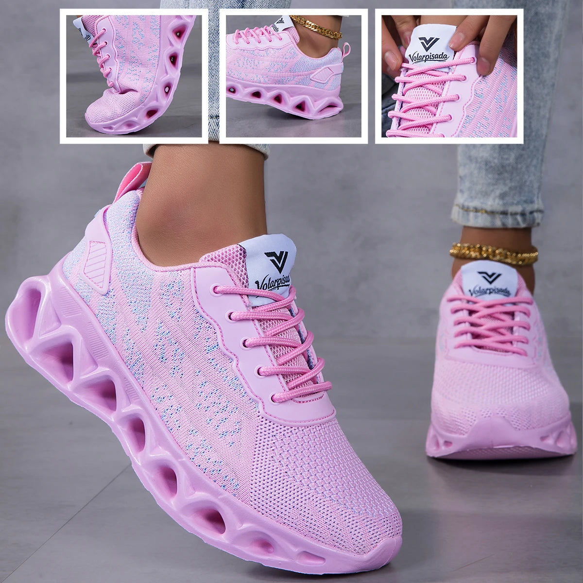 Unisex Lightweight Breathable Mesh Sneaker for Walking and Running