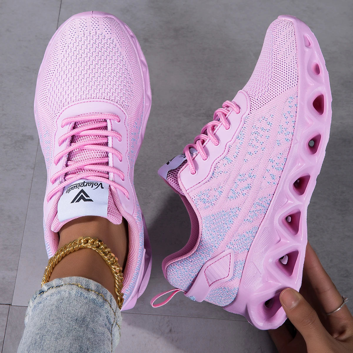 Unisex Lightweight Breathable Mesh Sneaker for Walking and Running
