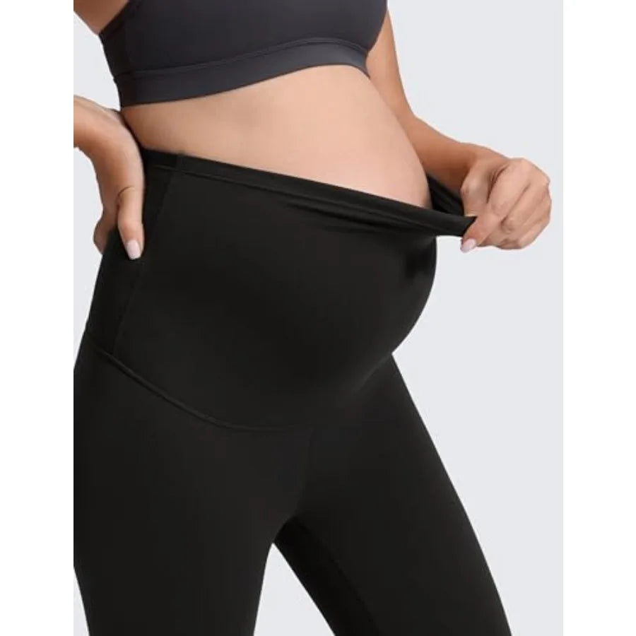 CRZ YOGA Butterluxe Maternity Leggings 25" - Over The Belly Buttery Soft Workout Activewear Yoga Womens Pregnancy Pants