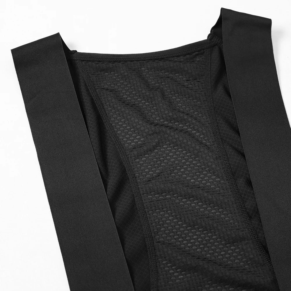 YKYWBIKE Men's Cycling Bib Long Pants Hollow Out Breathable Pants Spring Autumn Long Road Bike Tight Cycling Pants Bib