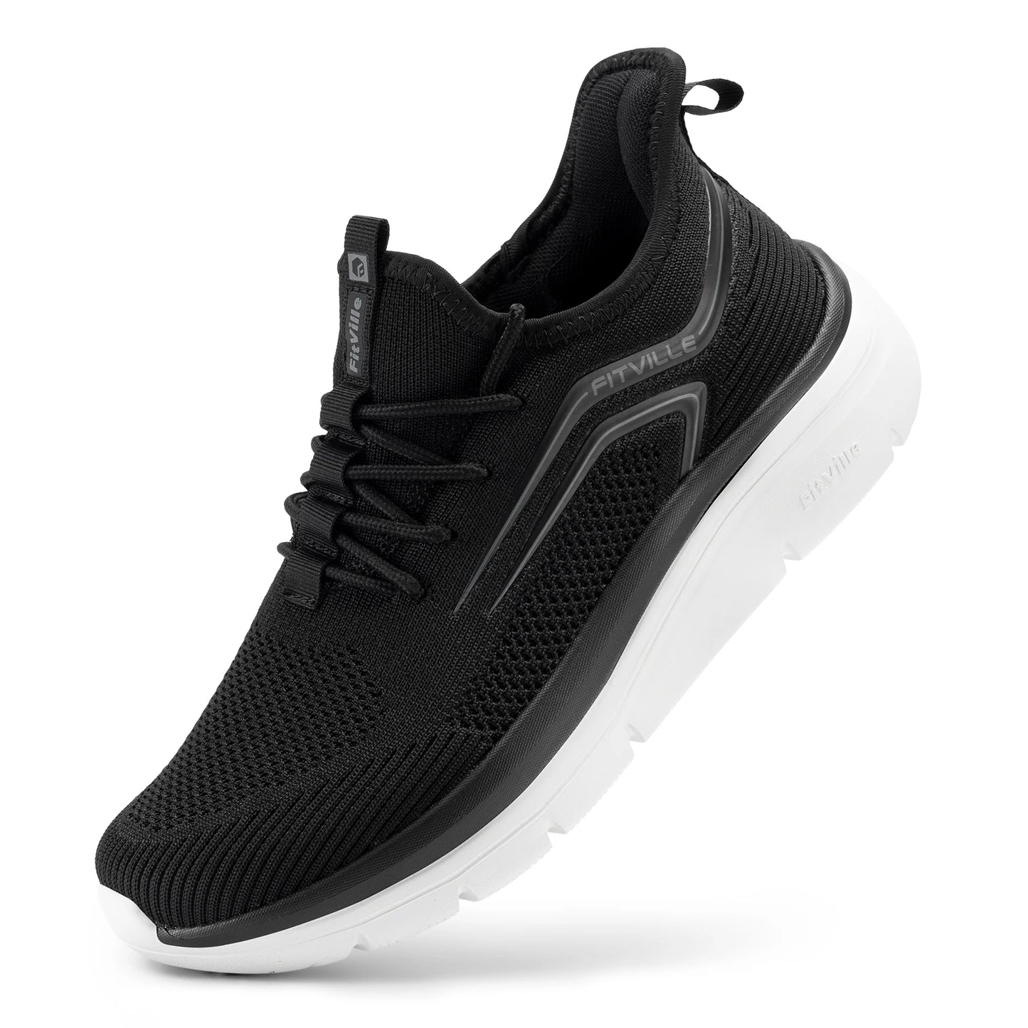 FitVille Cloud Strider Running Shoes With Shock Absorption Arch Support