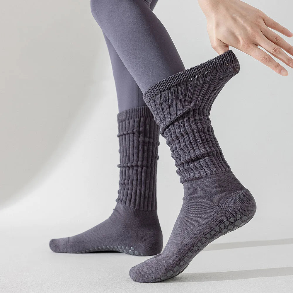 Womens Non Slip Grip Yoga Socks For Pilates And Fitness