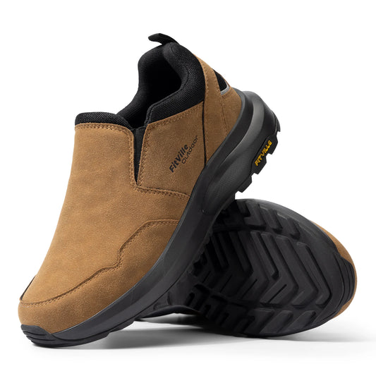 Fitville Men's Explorer Slip On Hiking Shoes With Arch Support