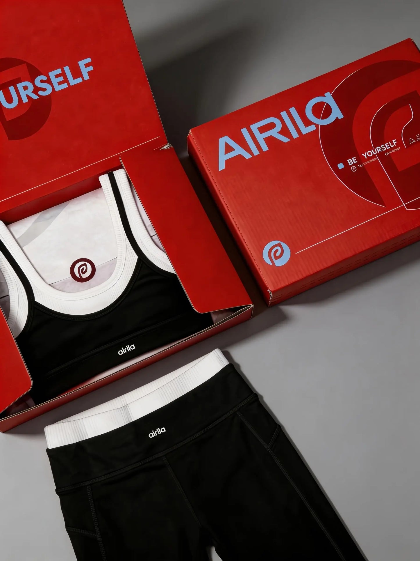 Airila Women's Yoga Set Color Block High Waisted Crop Top