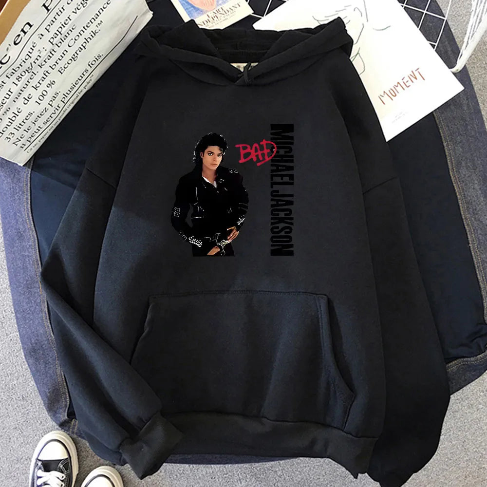 Michael Jackson Graphic Hoodie Unisex Long Sleeve Sweatshirt