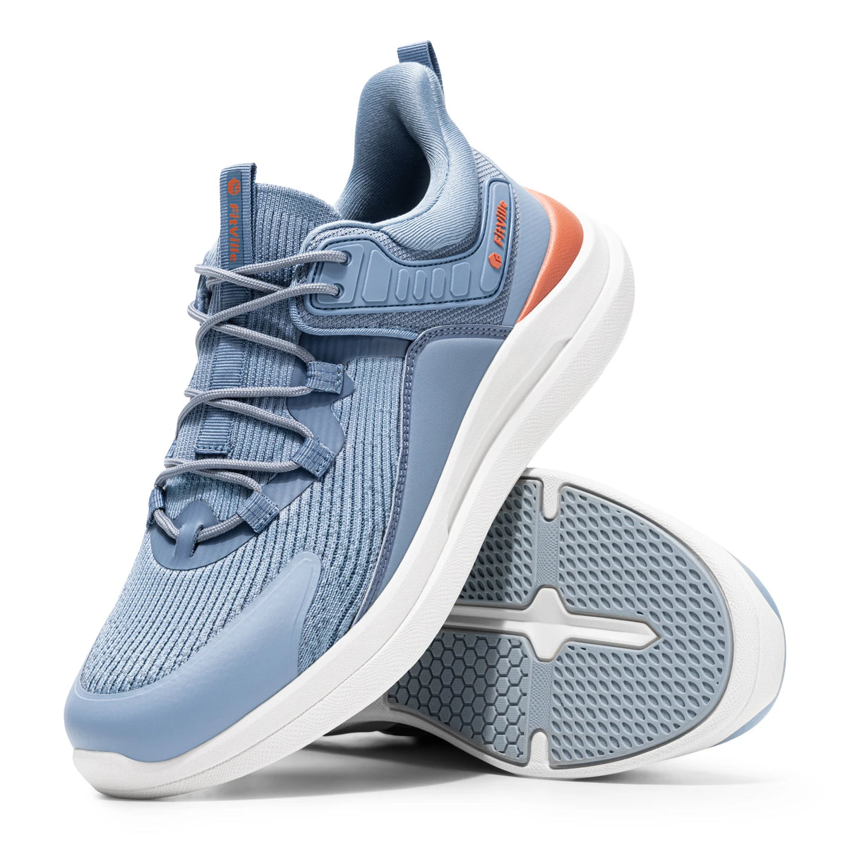 Fitville Men Wide Arch Support Walking Sneakers With Cushion