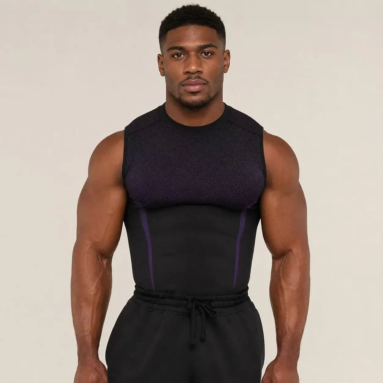 Sansour Mens Summer Nylon Knit Tank Top Breathable Athletic Wear