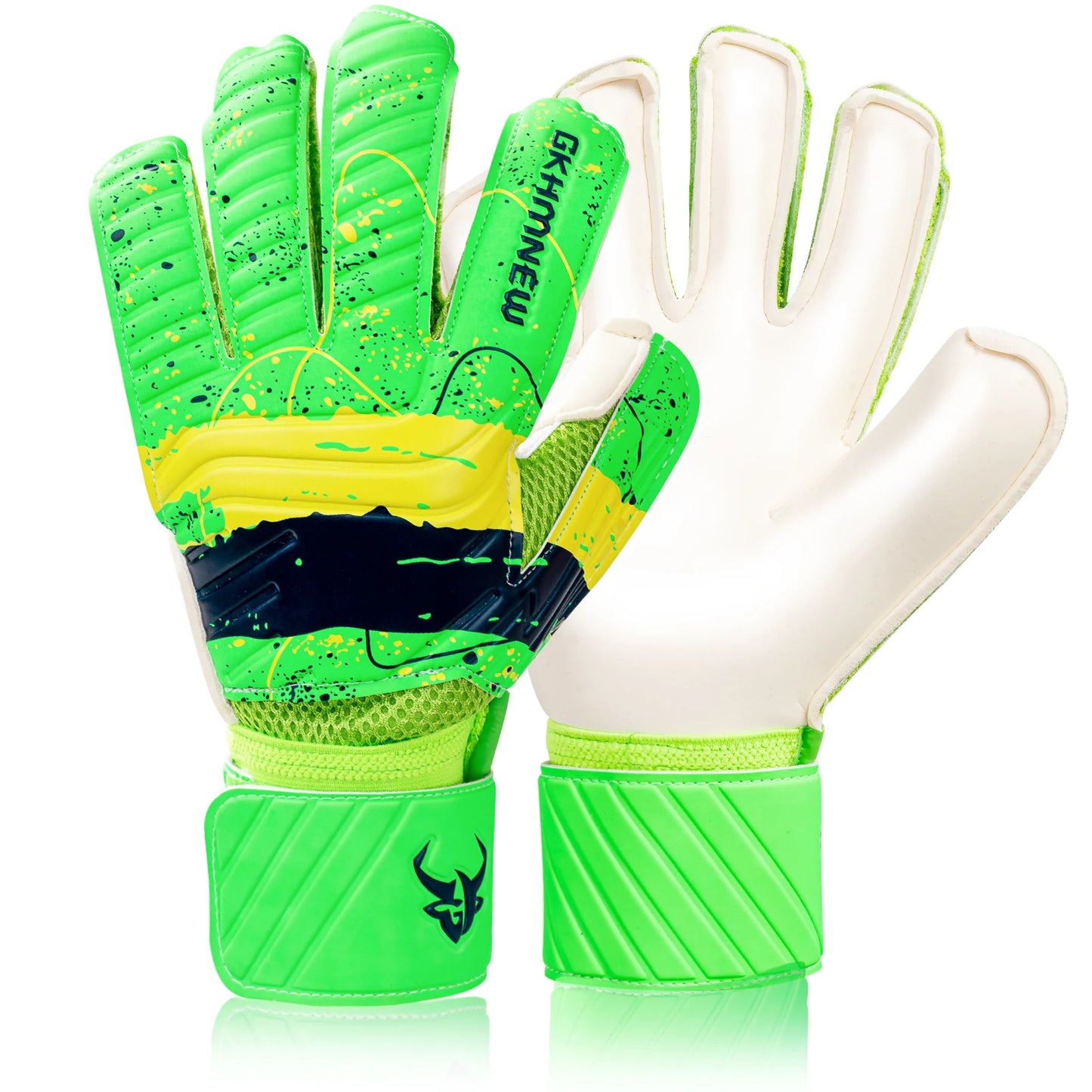 GKHMNEW GK7002 Goalkeeper Gloves With Latex Grip And Wrist Support