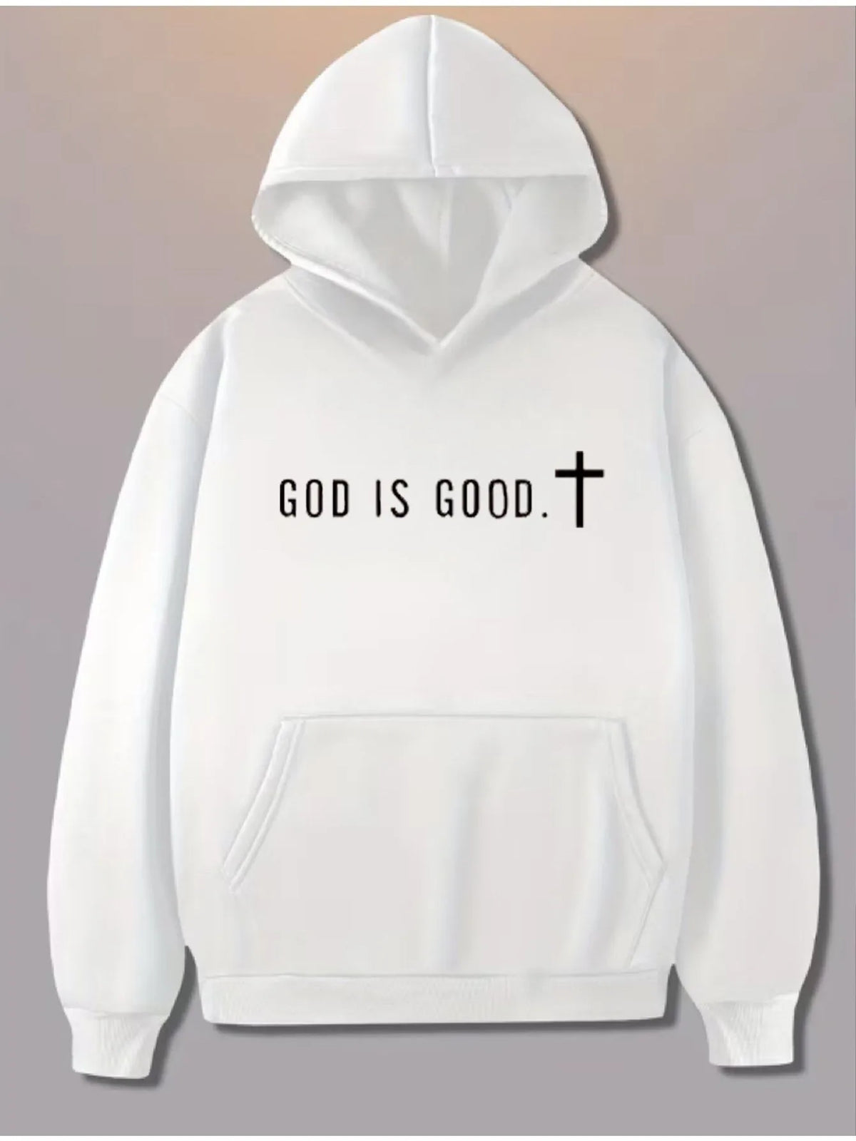 Mens Casual Printed Pullover Hoodie Sweater Soft Cotton Blend