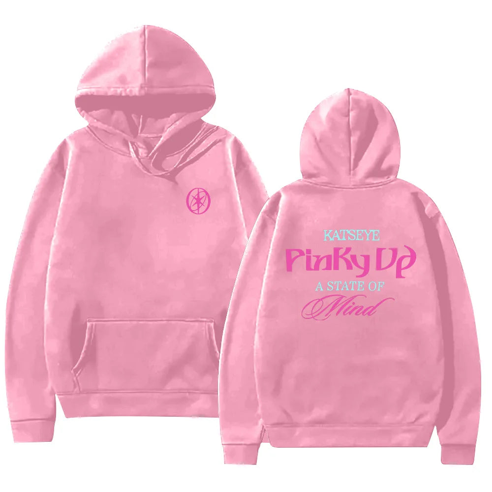Kpop Katseye Print Hoodie Unisex Fleece Oversized Streetwear
