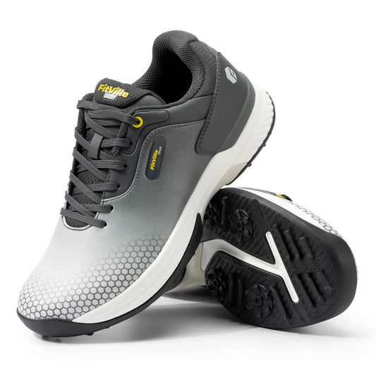 Fitville Wide Mens Golf Shoes Non Slip Comfortable Pickleball Footwear