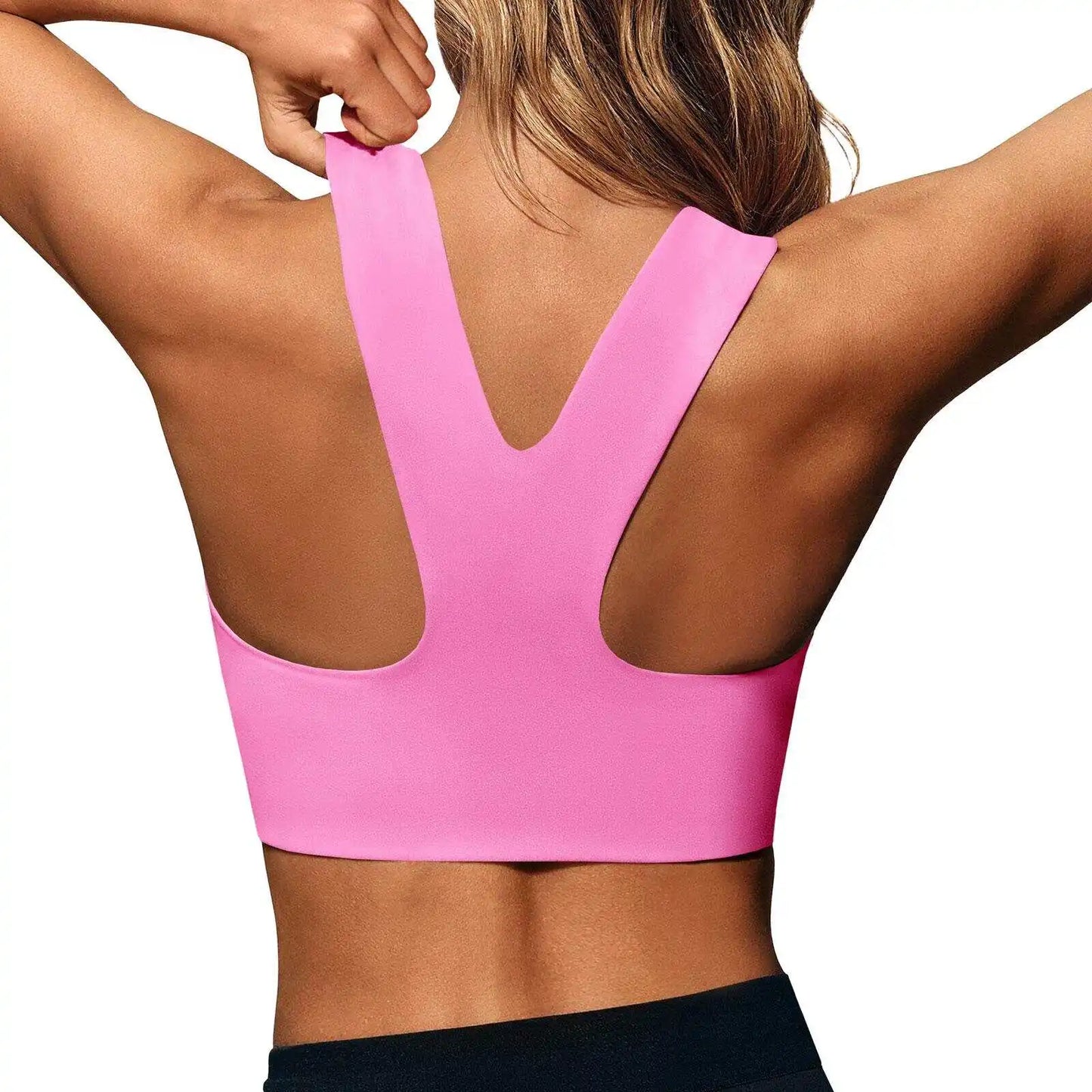 Women Seamless Sports Bra Padded Longline Yoga Crop Top
