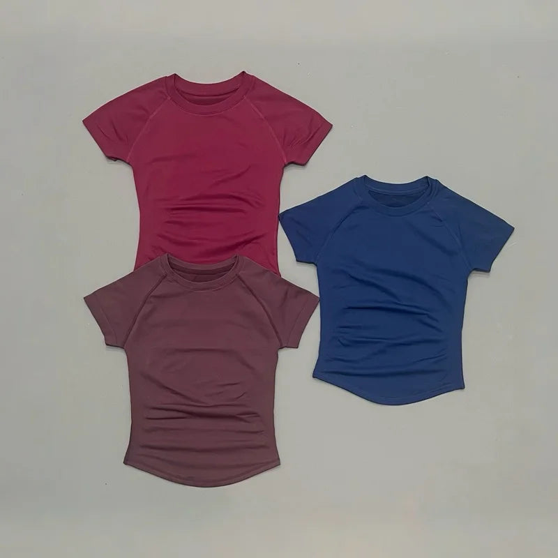 Women Breathable Sports T Shirt For Gym Yoga Running Workouts
