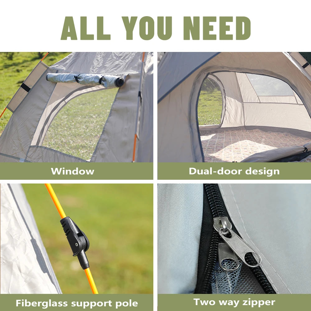 Pakicetus AutoPop Shelter Instant Sun And Rain Tent