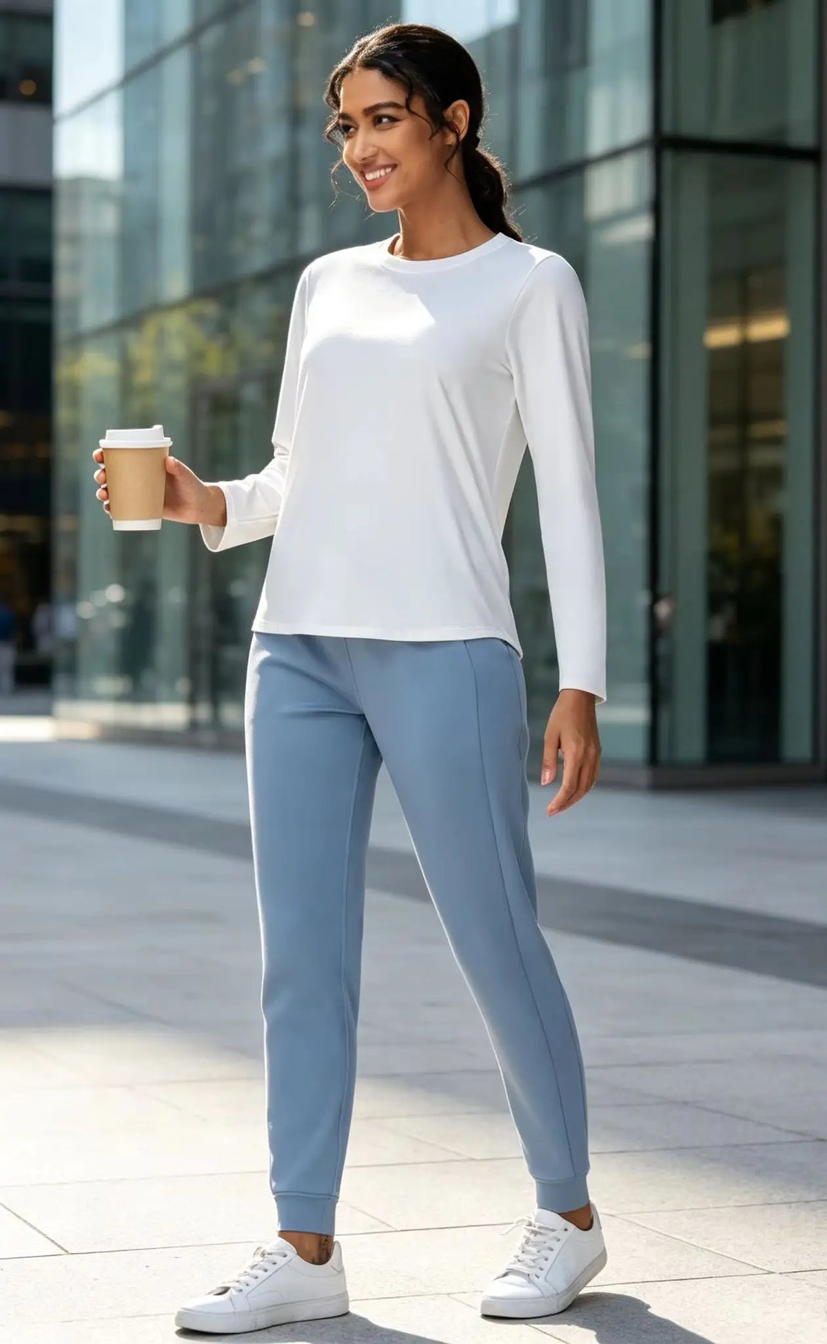 The Gym People Women's Long Sleeve Workout Shirt Sun Protection