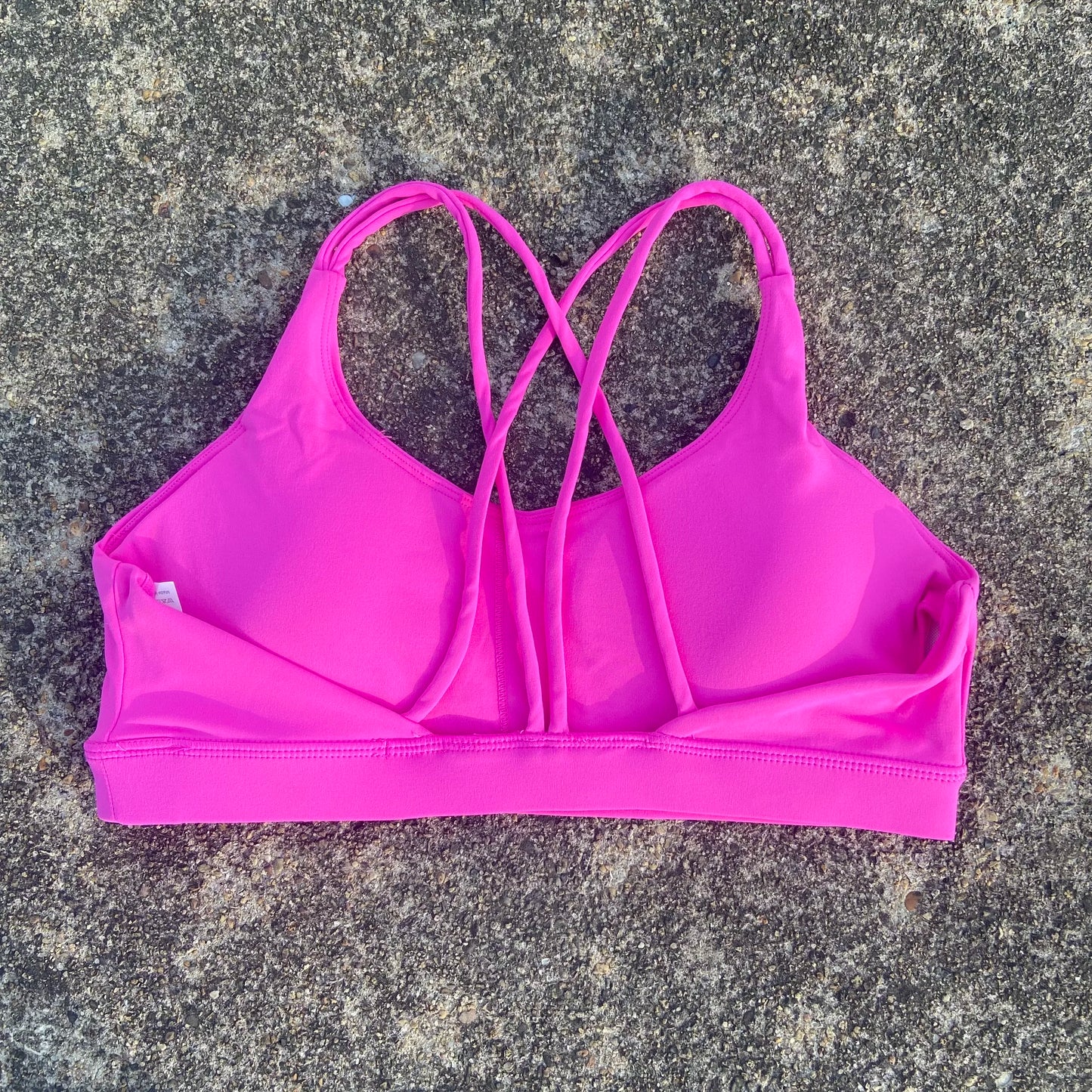 Women Crossback Sports Bra High Support Chest Pad Gym Yoga