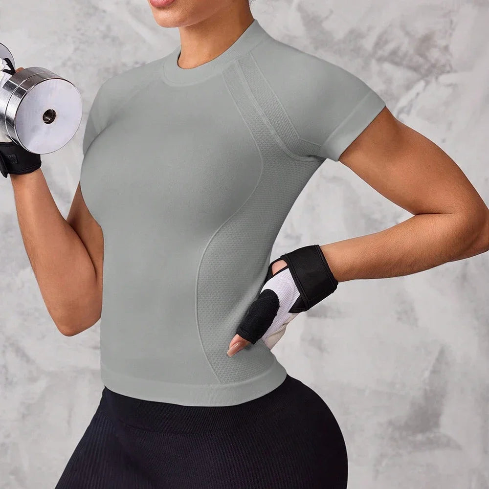 Women's Breathable Quick Dry Athletic Sports Top For Running Yoga