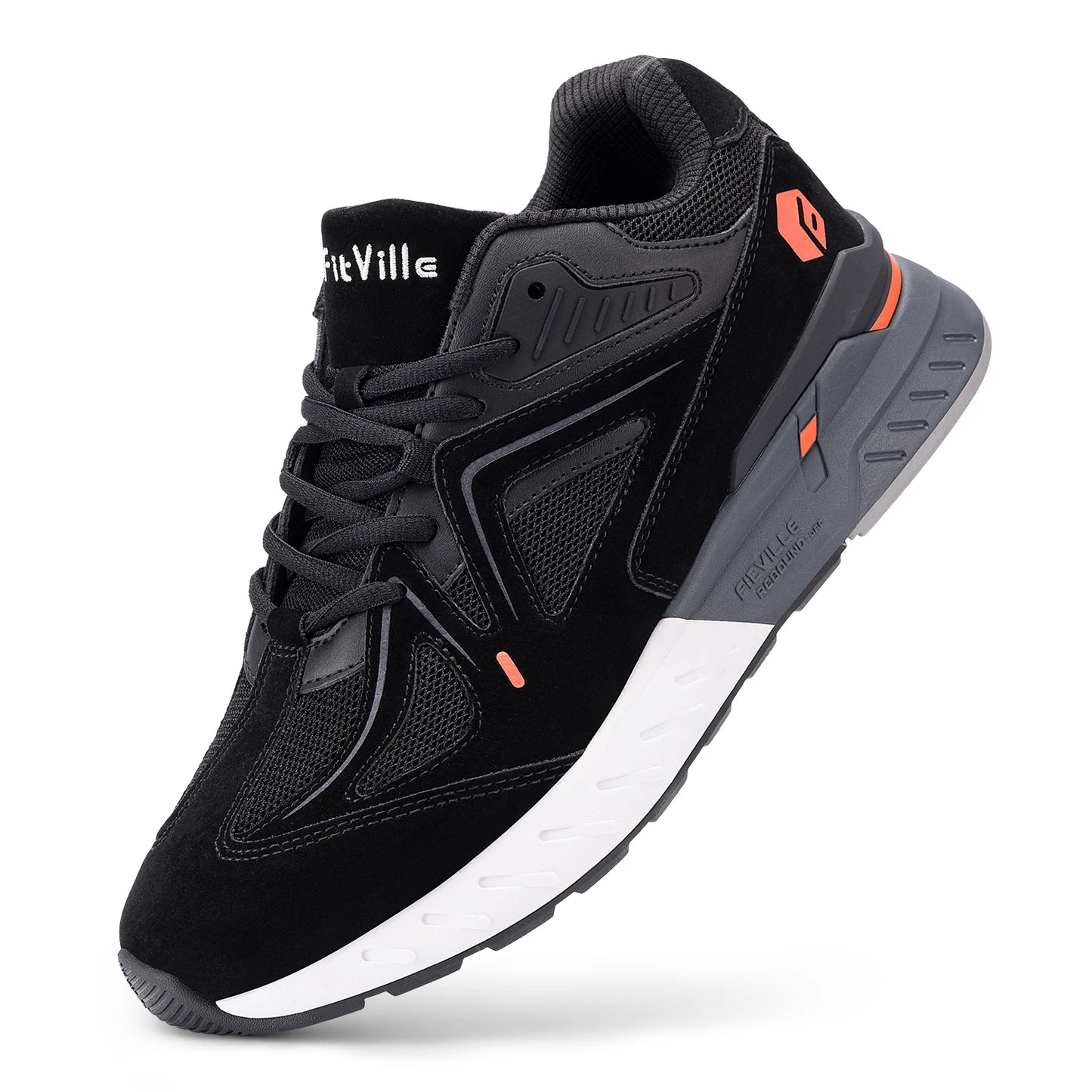 FitVille Men's Extra Wide Walking Shoes With Arch Support