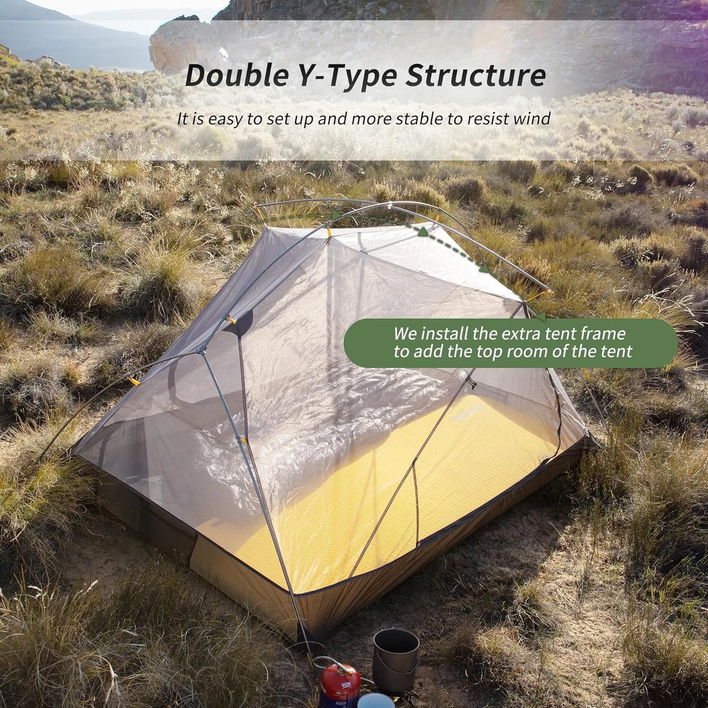 Naturehike Mongar Two Person Tent Ultralight Waterproof Nylon